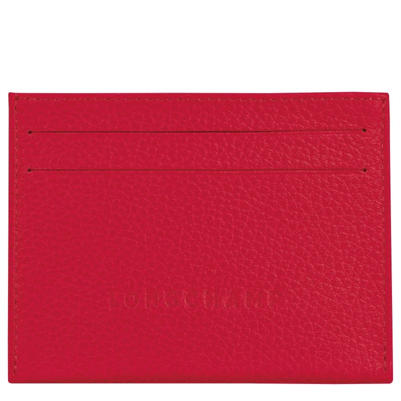 Love Red Men\'s Longchamp Le Foulonné Cardholders | 31706-XCYB