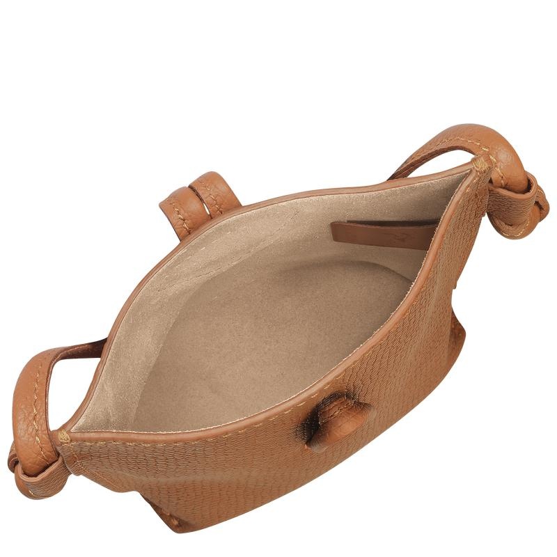 Natural Brown Men's Longchamp Roseau with lace Phone Case | 05387-KHGV