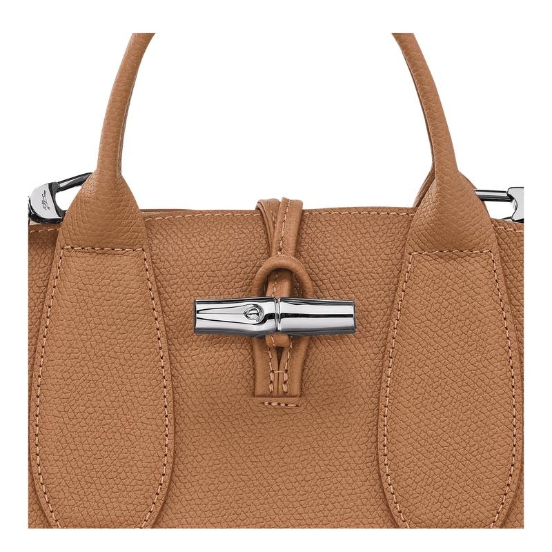 Natural Brown Women's Longchamp Roseau S Handbags | 76534-ADYI