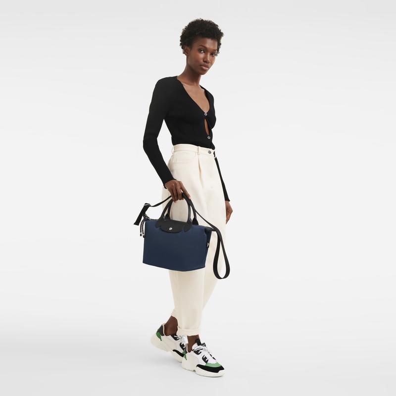 Navy Women's Longchamp Le Pliage Energy S Handbags | 86713-ITVK