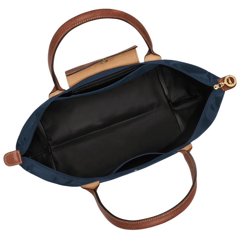 Navy Women's Longchamp Le Pliage Original L Tote Bag | 21096-OXDB
