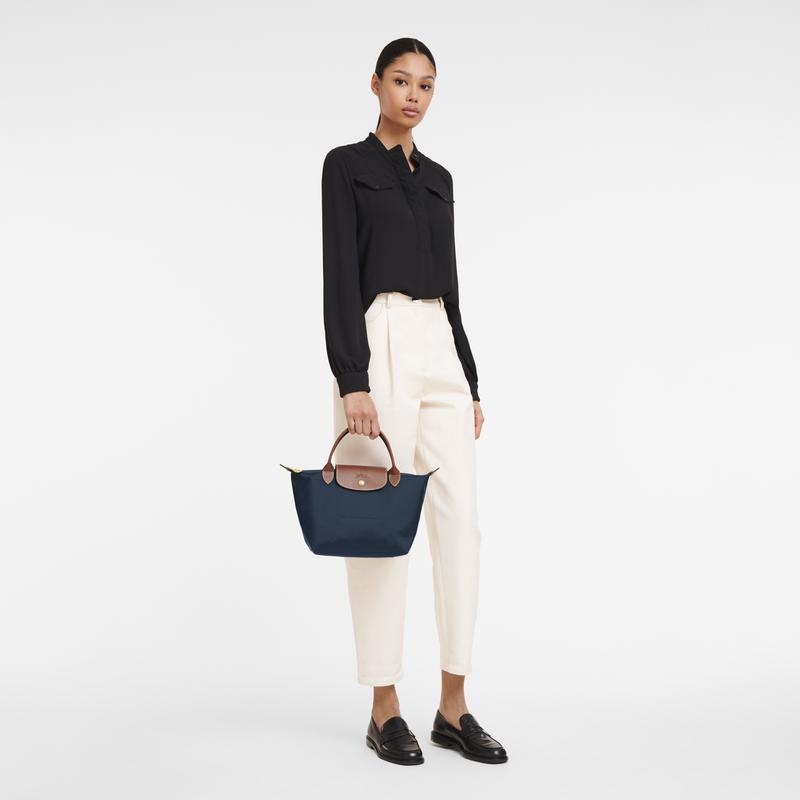 Navy Women's Longchamp Le Pliage Original S Handbags | 74052-AFHG