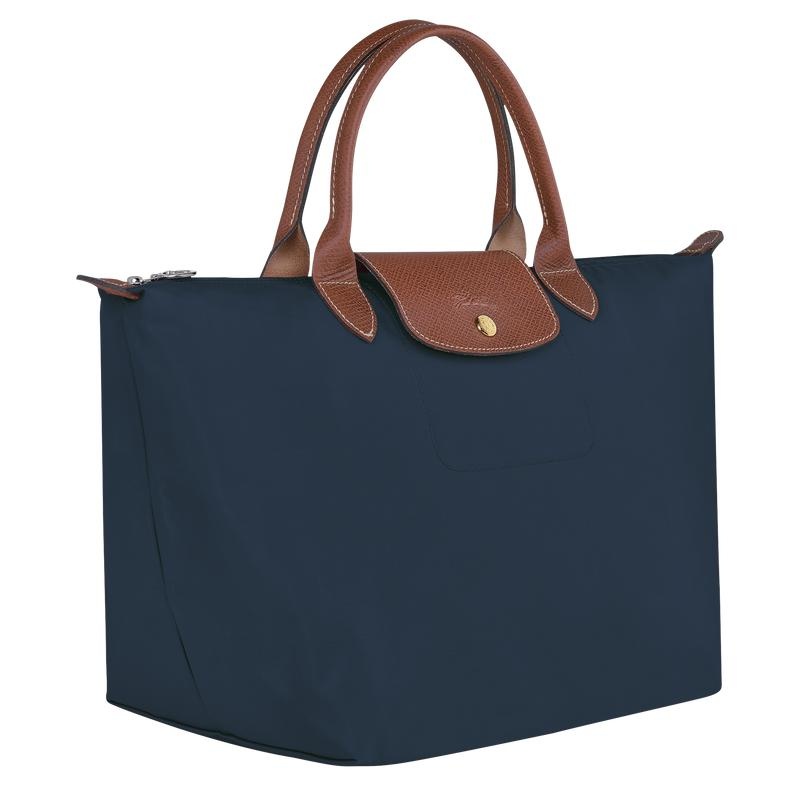 Navy Women's Longchamp Le Pliage Original M Handbags | 40782-PSNQ