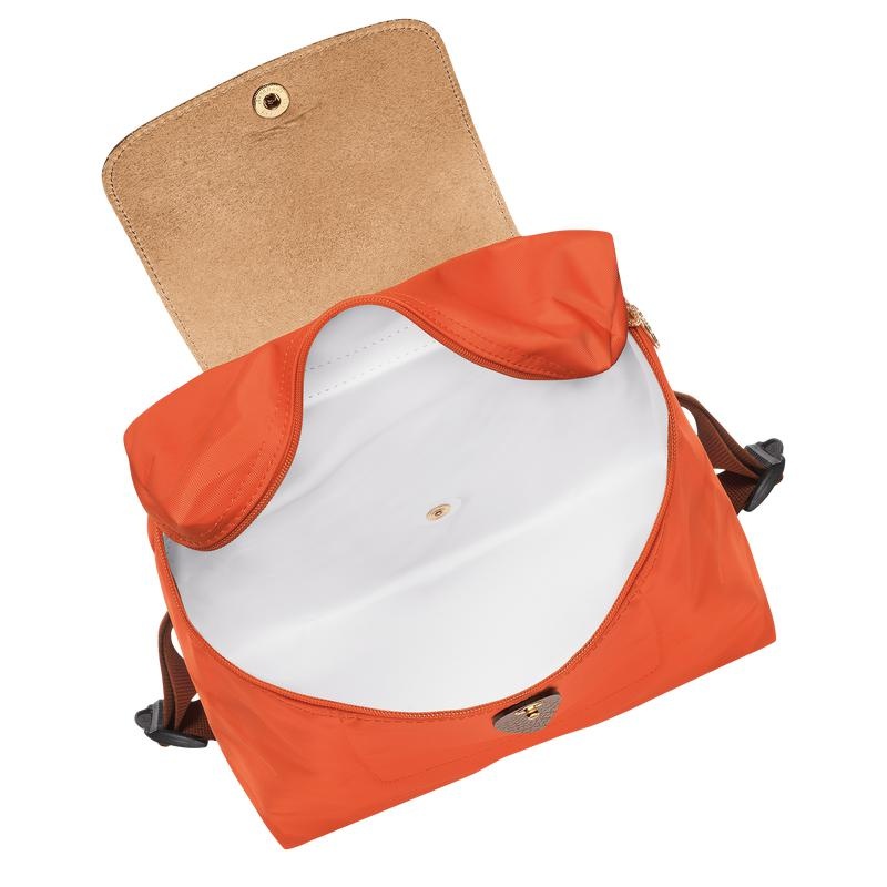 Orange Men's Longchamp Le Pliage Original M Backpacks | 07543-BLZH
