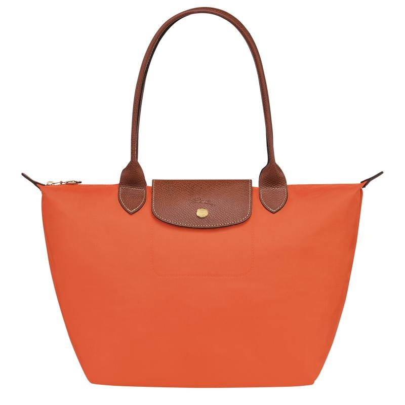 Orange Women\'s Longchamp Le Pliage Original M Tote Bag | 41892-FSWV