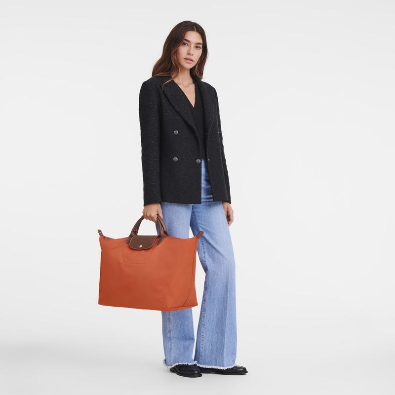 Orange Women's Longchamp Le Pliage Original S Travel Bags | 06873-CZML