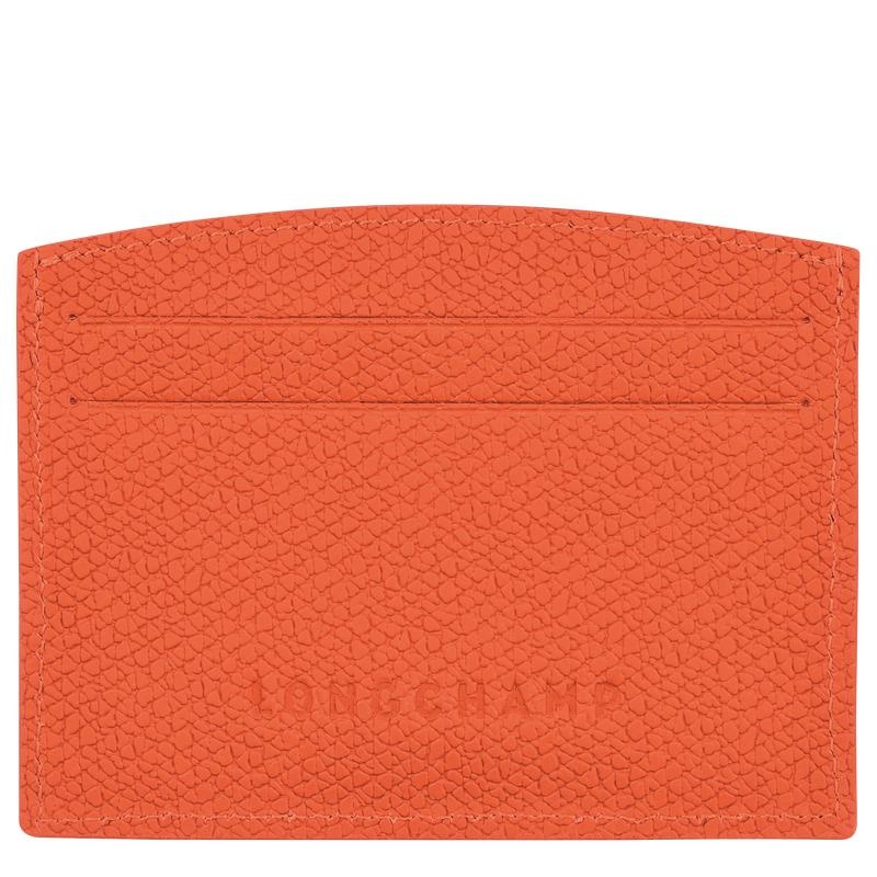 Orange Women's Longchamp Roseau Cardholders | 92618-OSEN