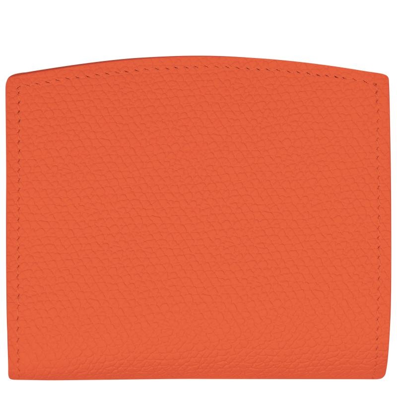 Orange Women's Longchamp Roseau Wallets | 97562-IBLE