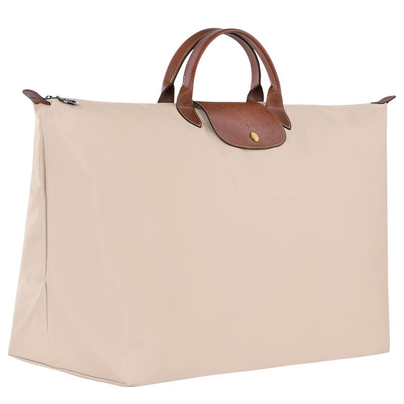 Paper White Men's Longchamp Le Pliage Original M Travel Bags | 42873-SQAD