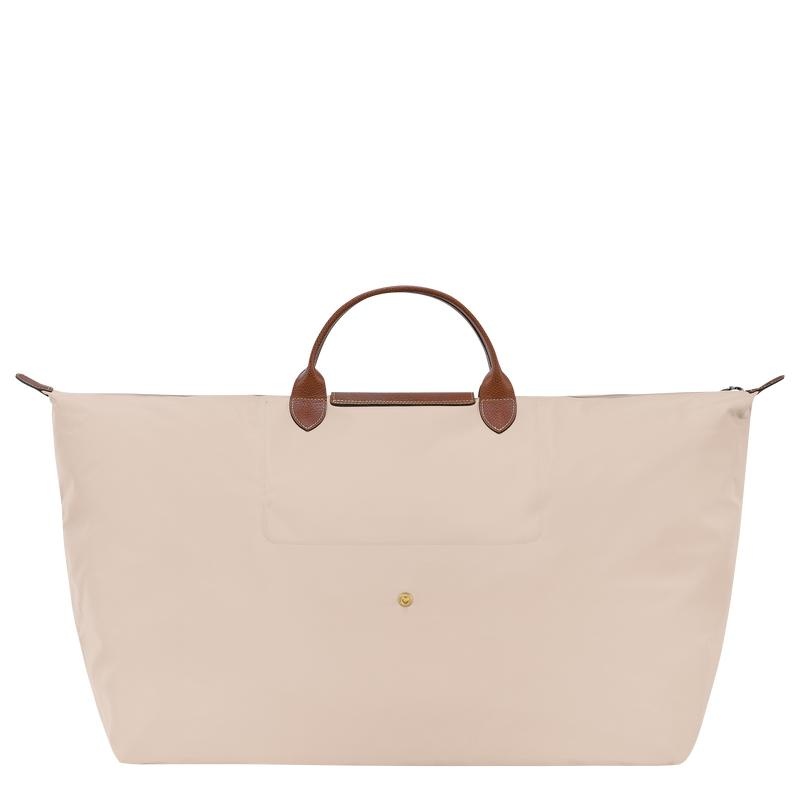 Paper White Men's Longchamp Le Pliage Original M Travel Bags | 42873-SQAD