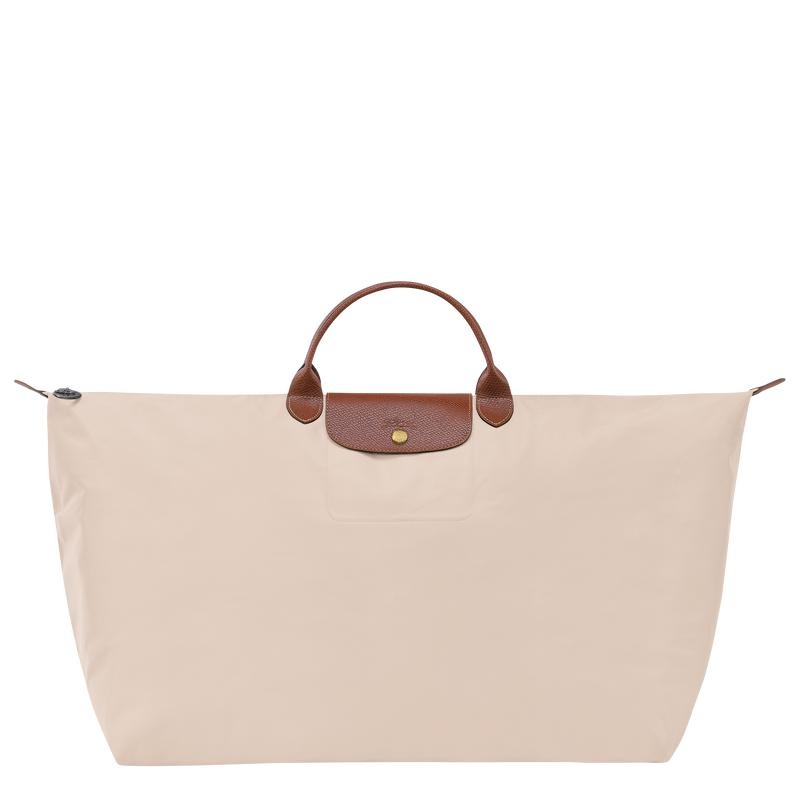 Paper White Men\'s Longchamp Le Pliage Original M Travel Bags | 42873-SQAD
