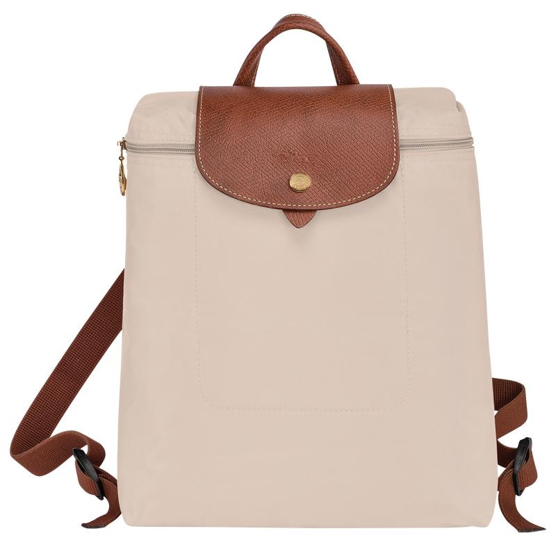 Paper White Men\'s Longchamp Le Pliage Original M Backpacks | 95163-BZVP