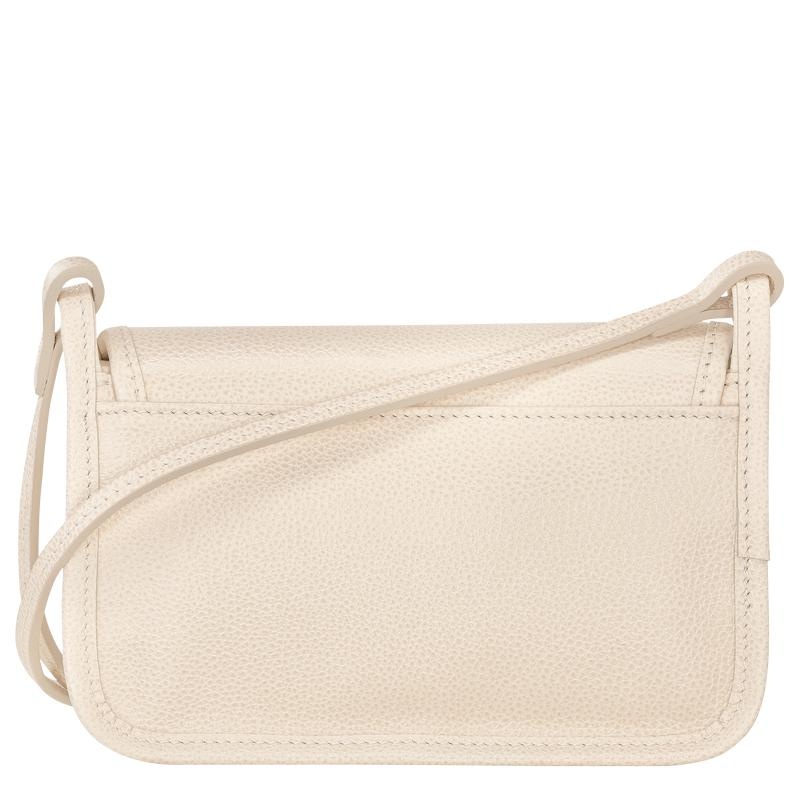 Paper White Women's Longchamp Le Foulonné XS Clutch Purse | 64279-XILG