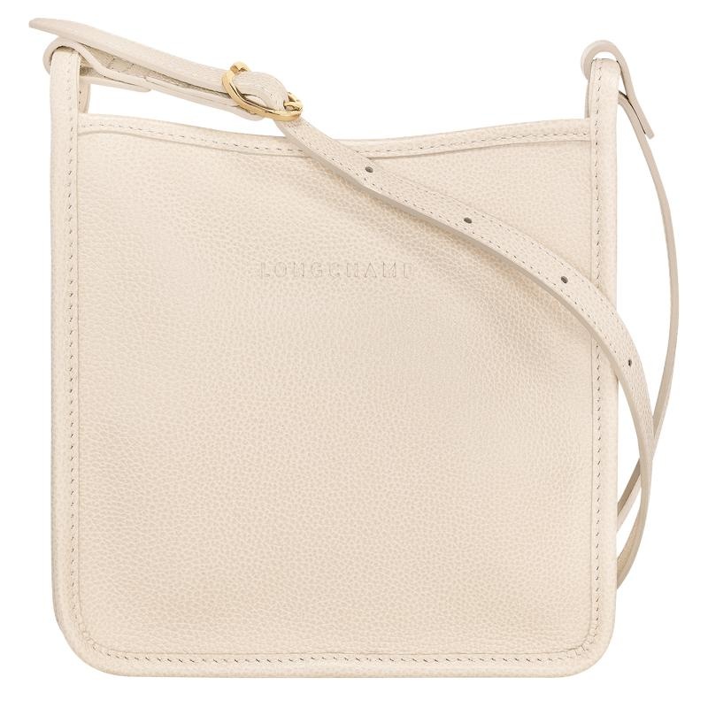 Paper White Women\'s Longchamp Le Foulonné S Crossbody Bags | 13460-RFDB