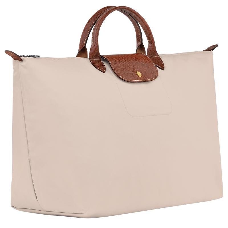 Paper White Women's Longchamp Le Pliage Original S Travel Bags | 91604-HQBM