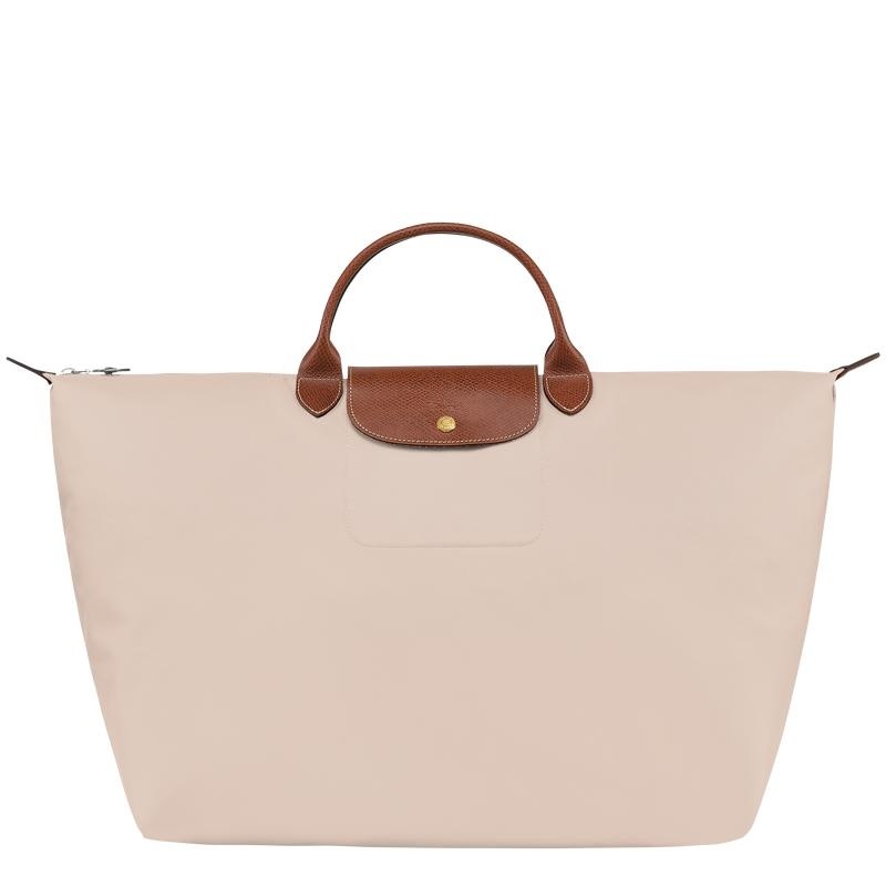 Paper White Women\'s Longchamp Le Pliage Original S Travel Bags | 91604-HQBM