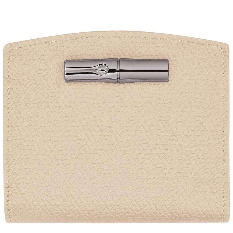 Paper White Women\'s Longchamp Roseau Wallets | 62701-BHCY