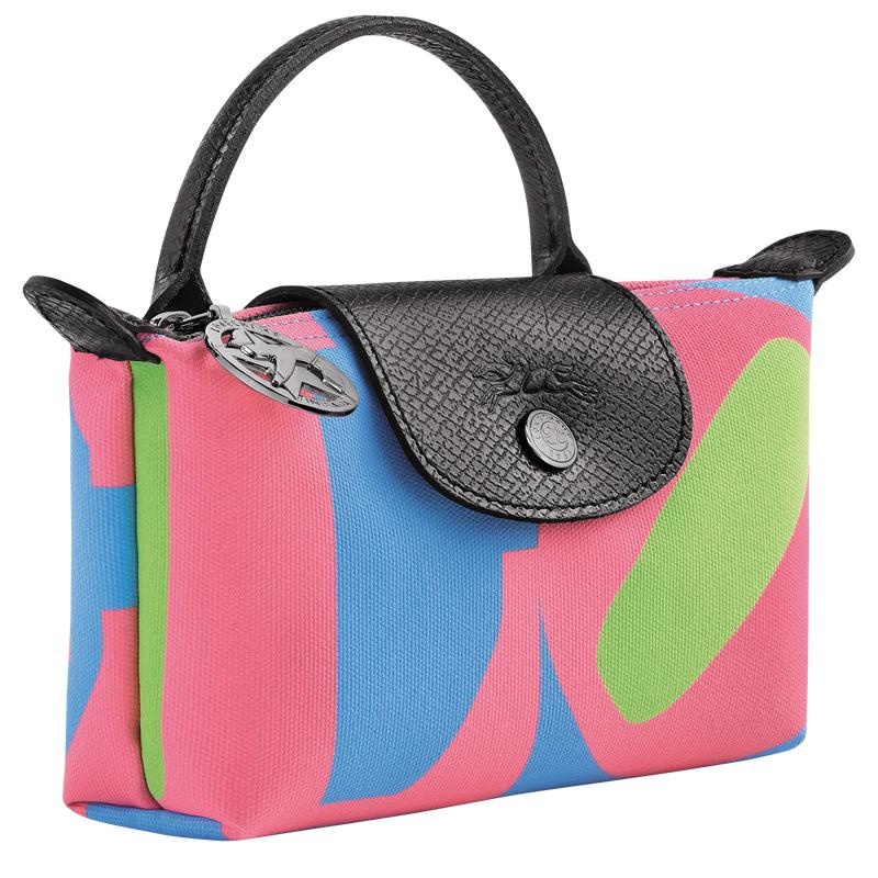 Pink Men's Longchamp x Robert Indiana Pouches | 61540-SHDW