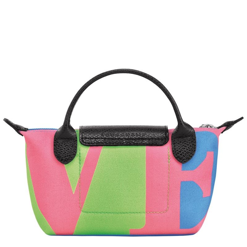 Pink Men's Longchamp x Robert Indiana Pouches | 61540-SHDW