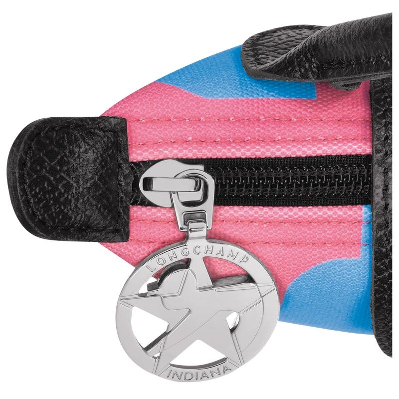 Pink Men's Longchamp x Robert Indiana Pouches | 61540-SHDW
