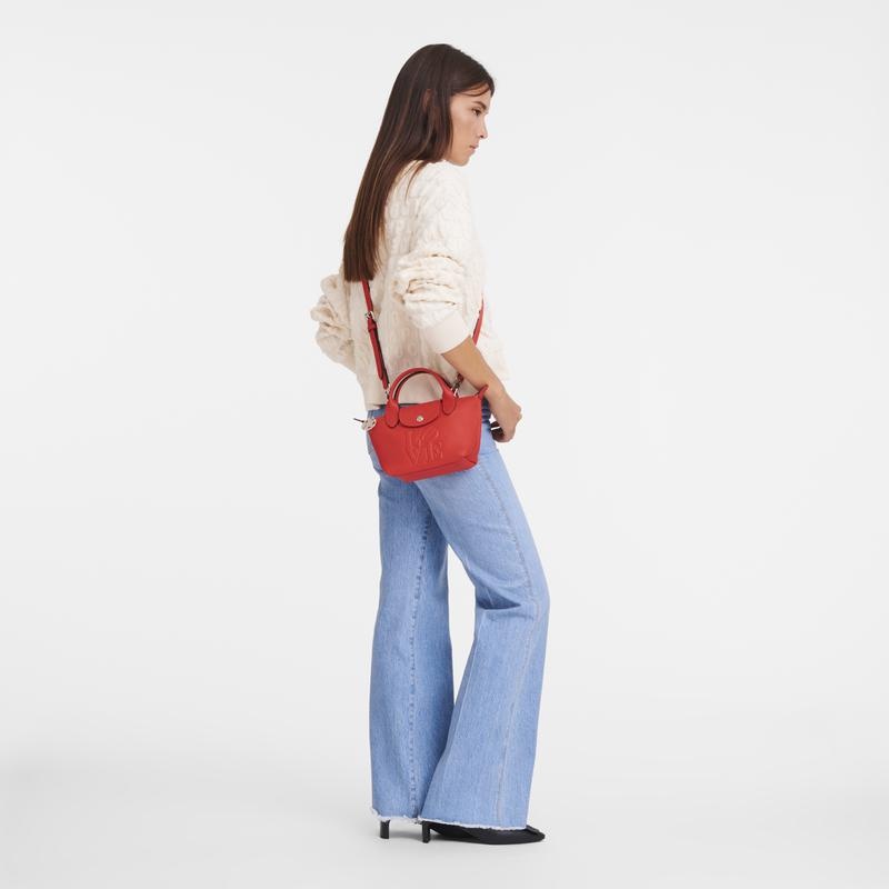 Red Men's Longchamp x Robert Indiana XS Handbags | 25610-FXZY