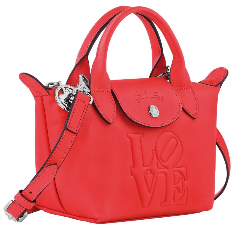 Red Men's Longchamp x Robert Indiana XS Handbags | 25610-FXZY