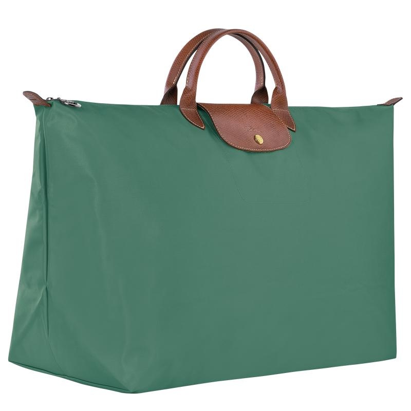 Sage Green Men's Longchamp Le Pliage Original M Travel Bags | 40358-MBPA