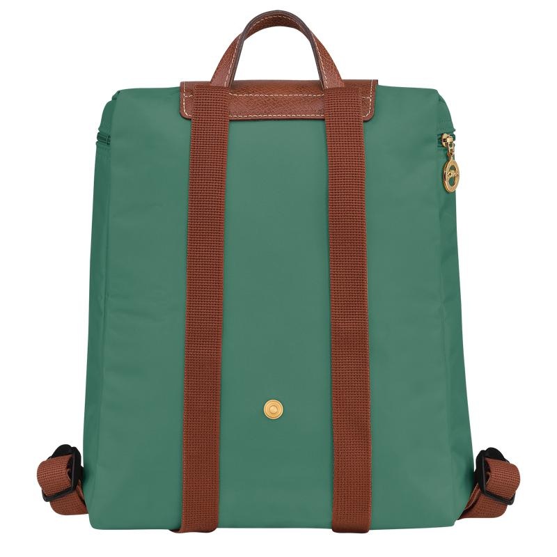 Sage Green Men's Longchamp Le Pliage Original M Backpacks | 28693-BMQW