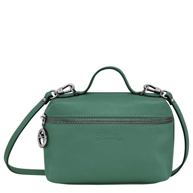 Sage Green Women\'s Longchamp Le Pliage Xtra XS Vanity Crossbody Bags | 50679-JNGX