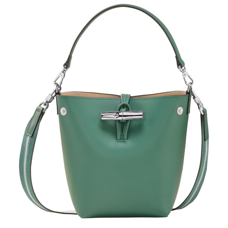 Sage Green Women\'s Longchamp Roseau XS Bucket Bag | 61357-LGVZ