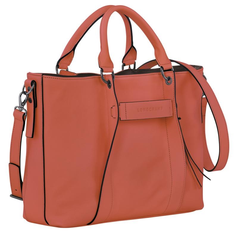 Sienna Red Women's Longchamp 3D L Handbags | 62539-ZFTX