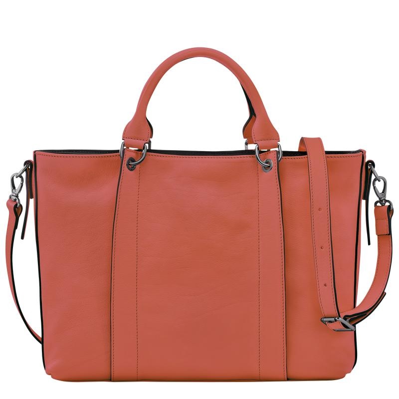 Sienna Red Women's Longchamp 3D L Handbags | 62539-ZFTX