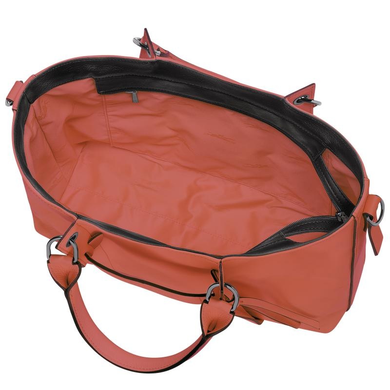 Sienna Red Women's Longchamp 3D L Handbags | 62539-ZFTX