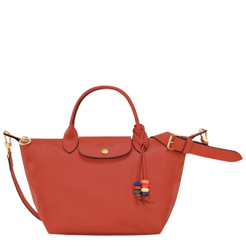 Sienna Red Women\'s Longchamp Le Pliage Xtra S Handbags | 29356-FAGN