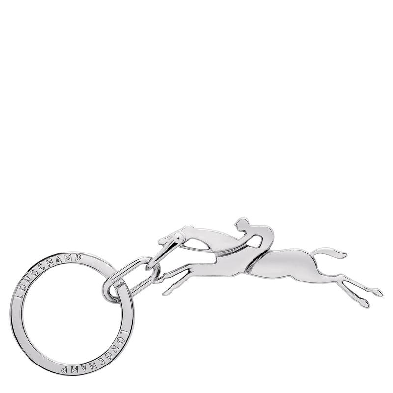 Silver Men\'s Longchamp Cavalier Key Rings | 18564-BDTK