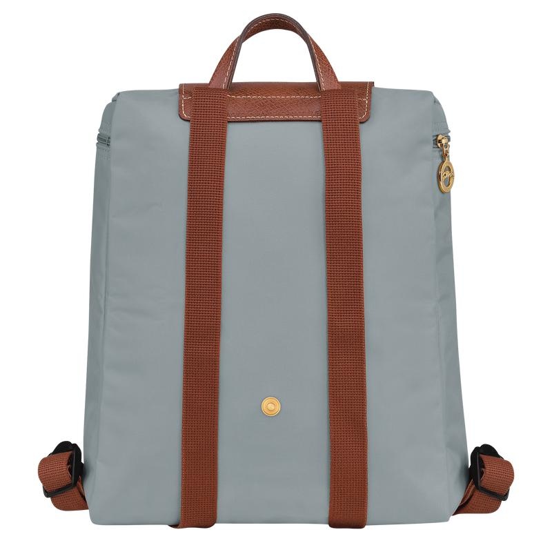 Steel Grey Men's Longchamp Le Pliage Original M Backpacks | 26534-DJOZ