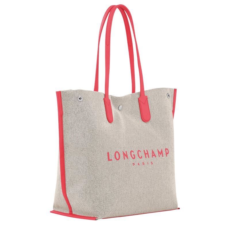 Strawberry Red Women's Longchamp Essential L Tote Bag | 92438-VRJA