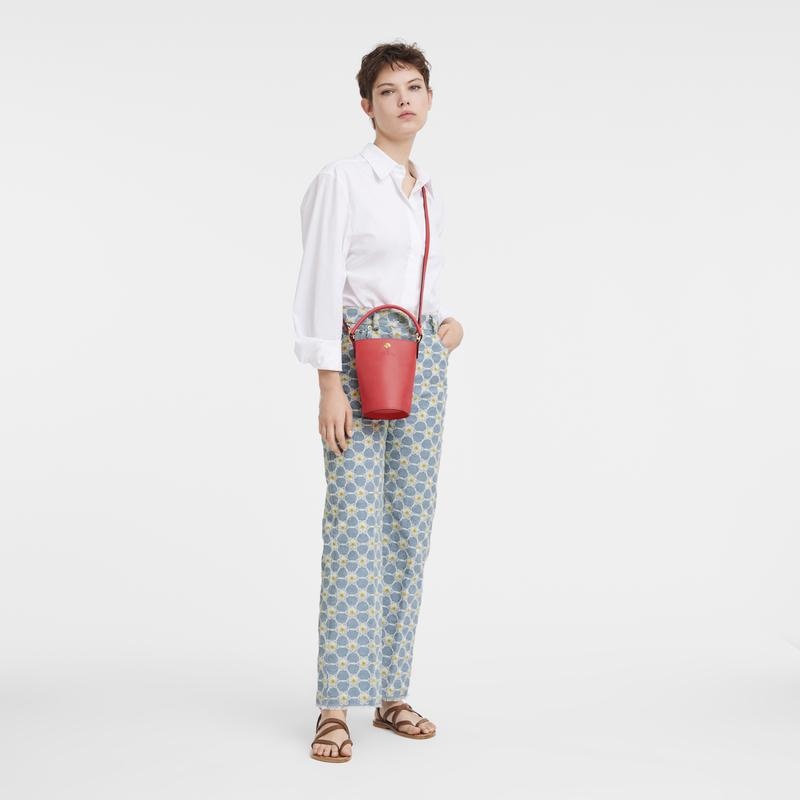 Strawberry Red Women's Longchamp Épure XS Crossbody Bags | 80624-LZCU