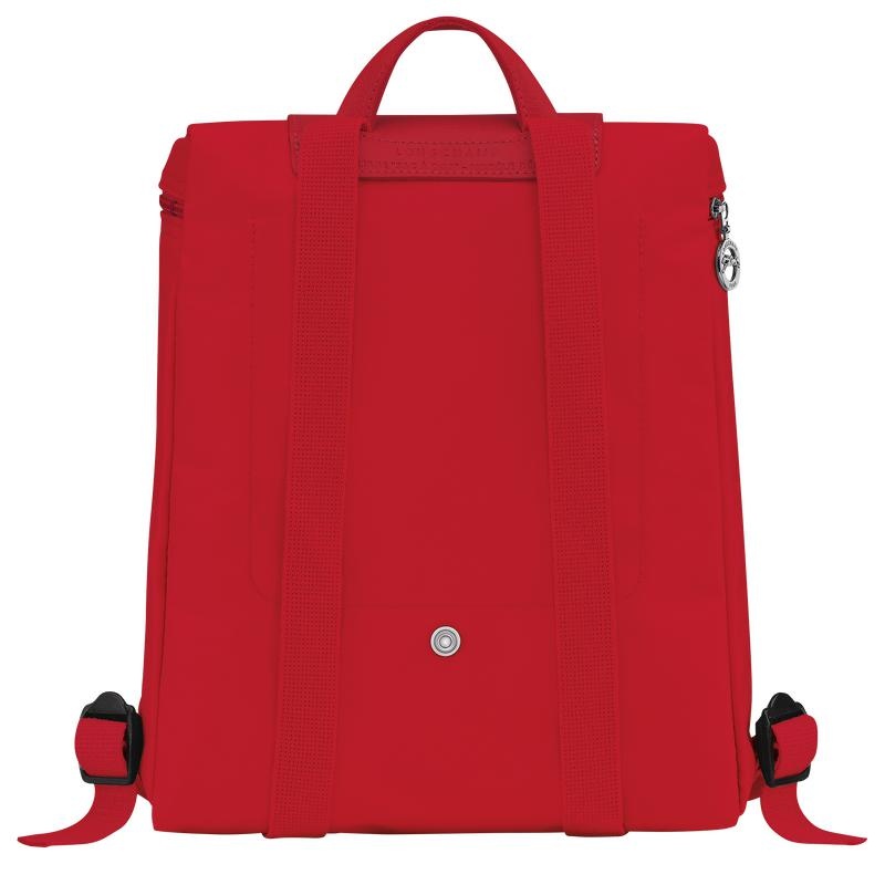 Tomato Red Men's Longchamp Le Pliage Green M Backpacks | 85631-IAUC