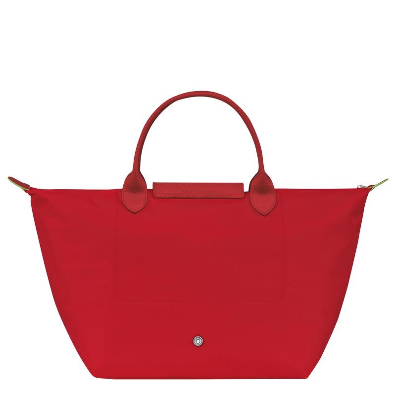 Tomato Red Women's Longchamp Le Pliage Green M Handbags | 34062-SXRA