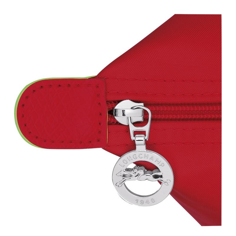 Tomato Red Women's Longchamp Le Pliage Green M Handbags | 34062-SXRA