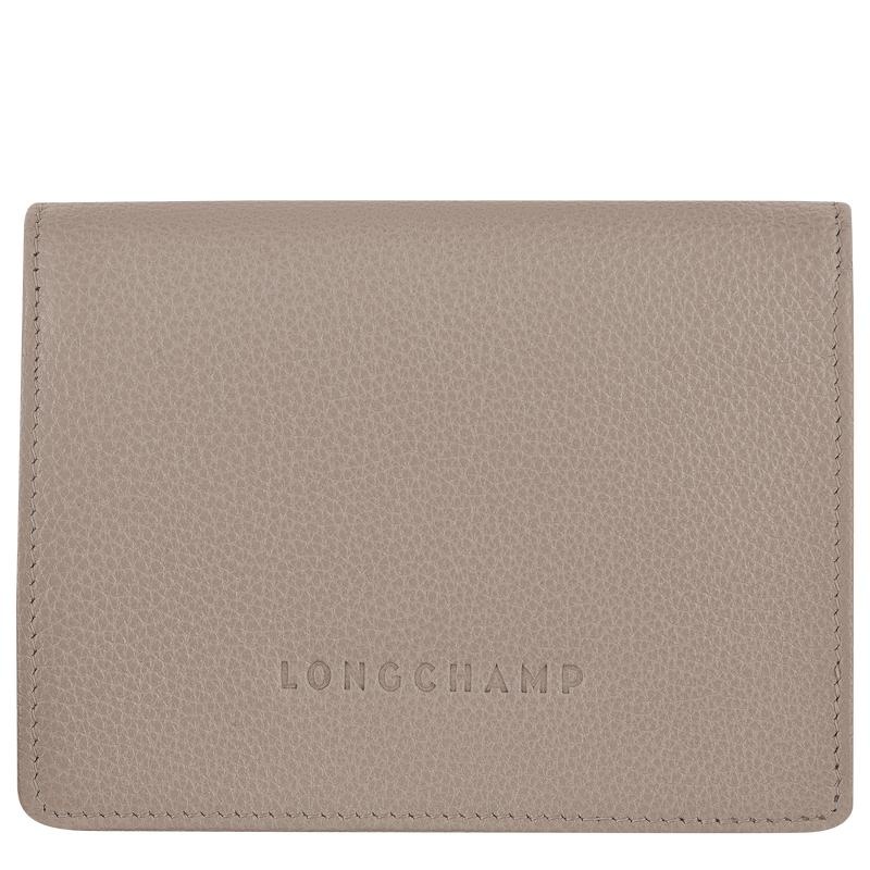 Turtledove Grey Men\'s Longchamp Le Foulonné Wallets | 79348-ZBQX