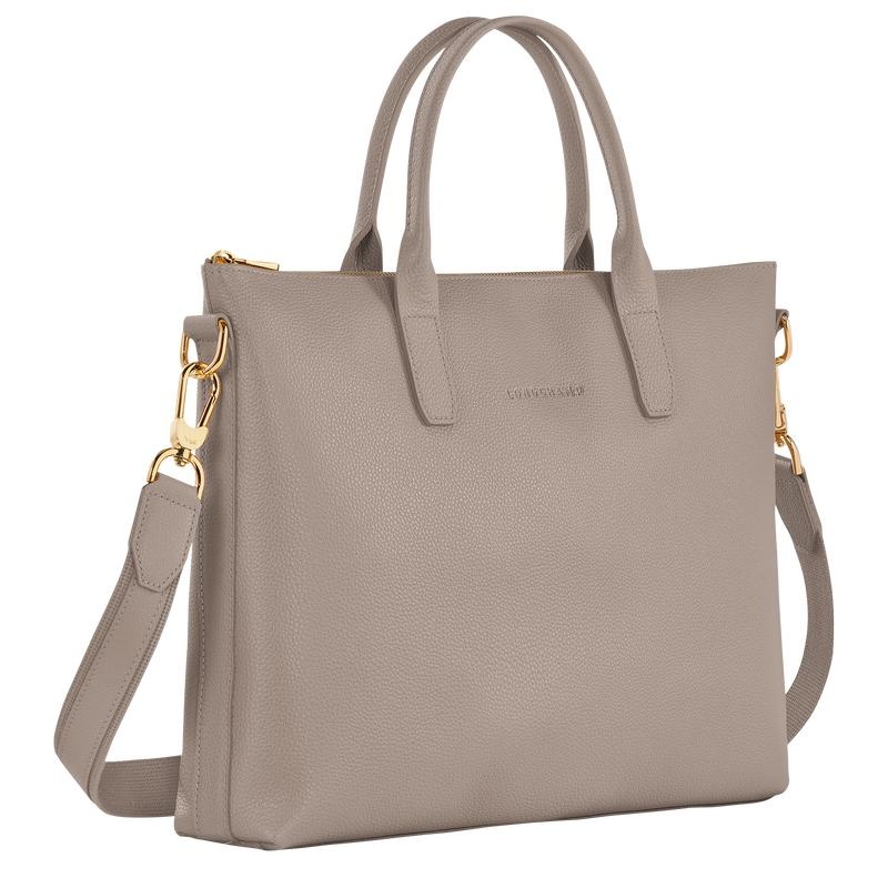 Turtledove Grey Men's Longchamp Le Foulonné S Briefcase | 15396-RSIH