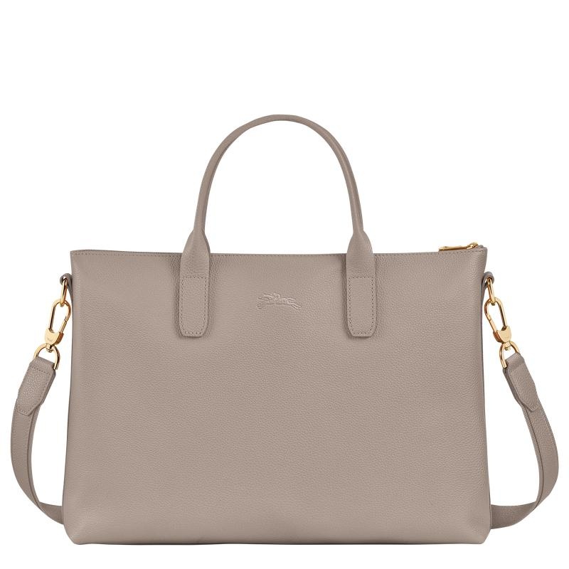 Turtledove Grey Men's Longchamp Le Foulonné S Briefcase | 15396-RSIH