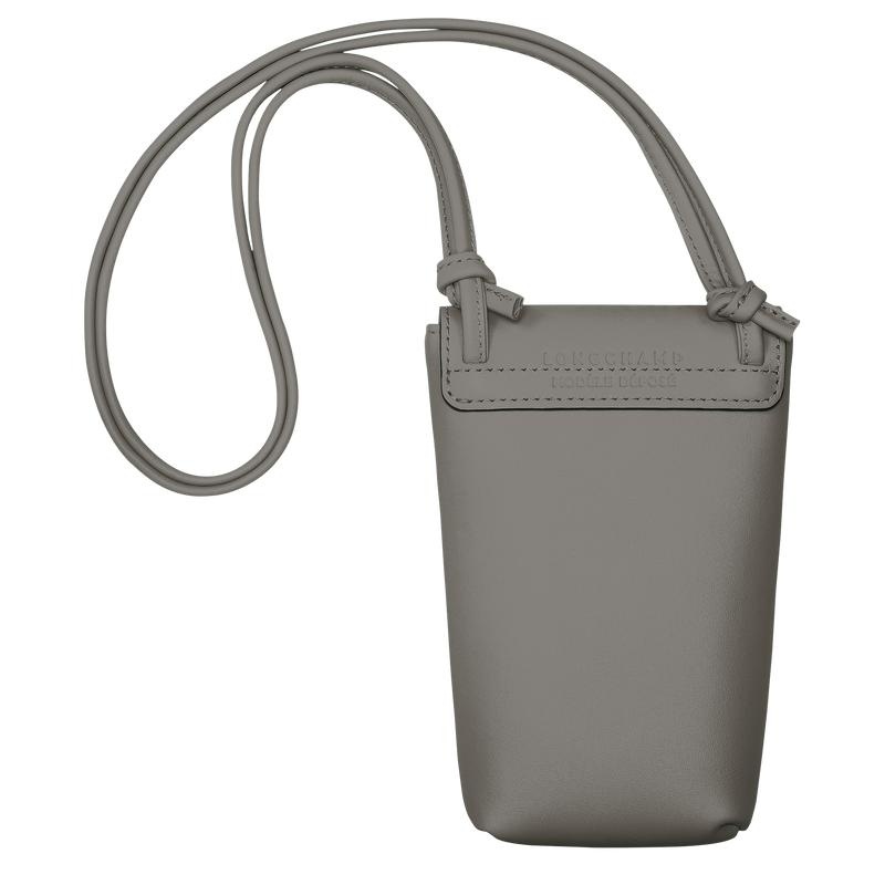 Turtledove Grey Men's Longchamp Le Pliage Xtra with leather lace Phone Case | 72936-OHRX