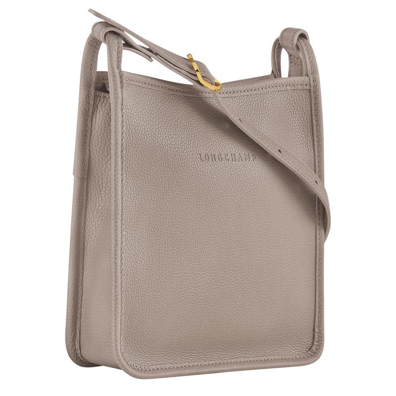 Turtledove Grey Women's Longchamp Le Foulonné S Crossbody Bags | 05439-JCFB