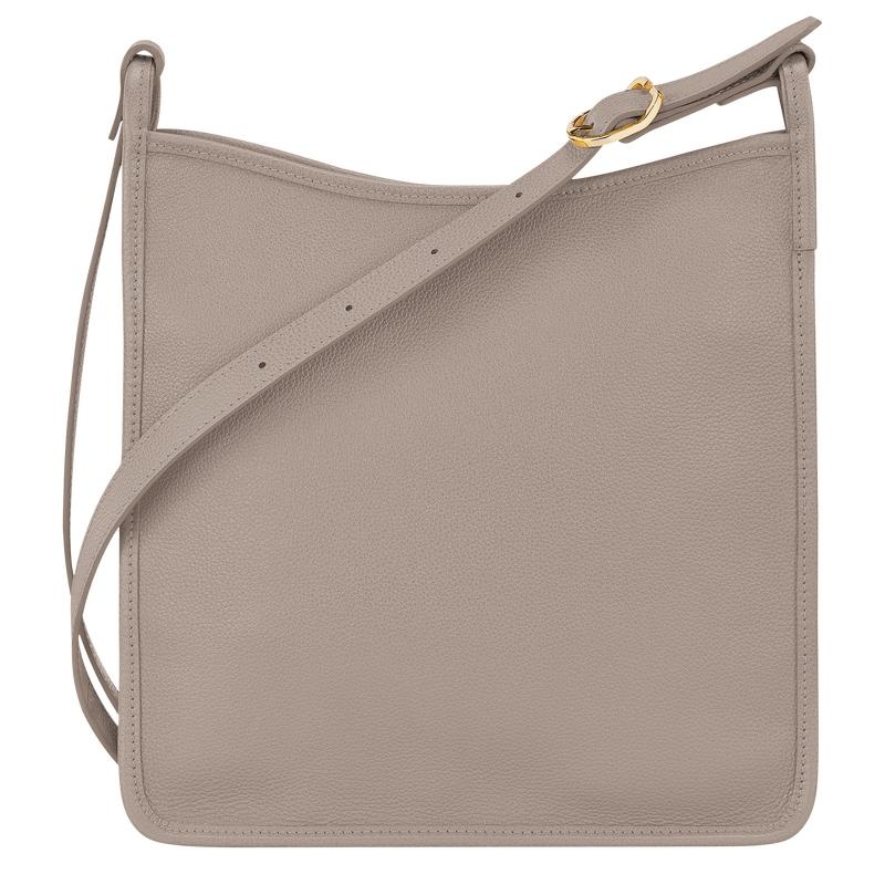Turtledove Grey Women's Longchamp Le Foulonné M Crossbody Bags | 85237-CBQL
