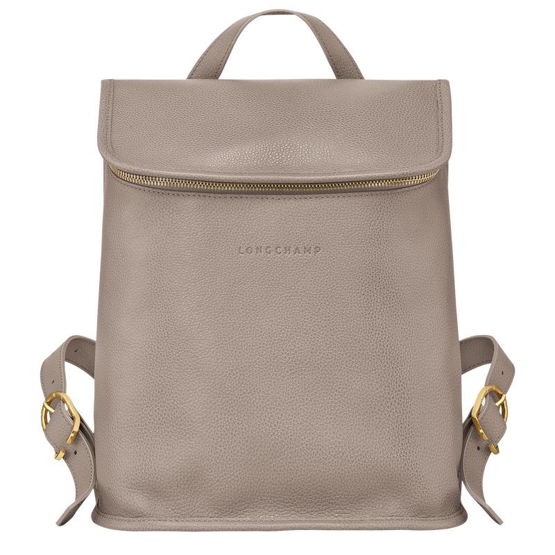 Turtledove Grey Women\'s Longchamp Le Foulonné Backpacks | 78614-GIYK