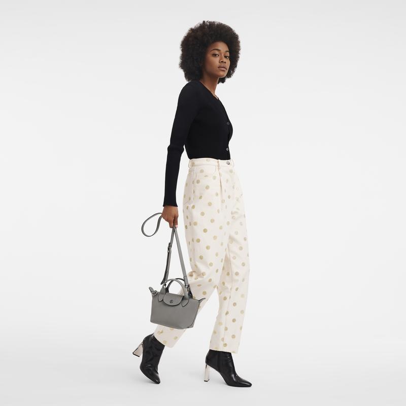 Turtledove Grey Women's Longchamp Le Pliage Xtra XS Handbags | 67930-YFWJ