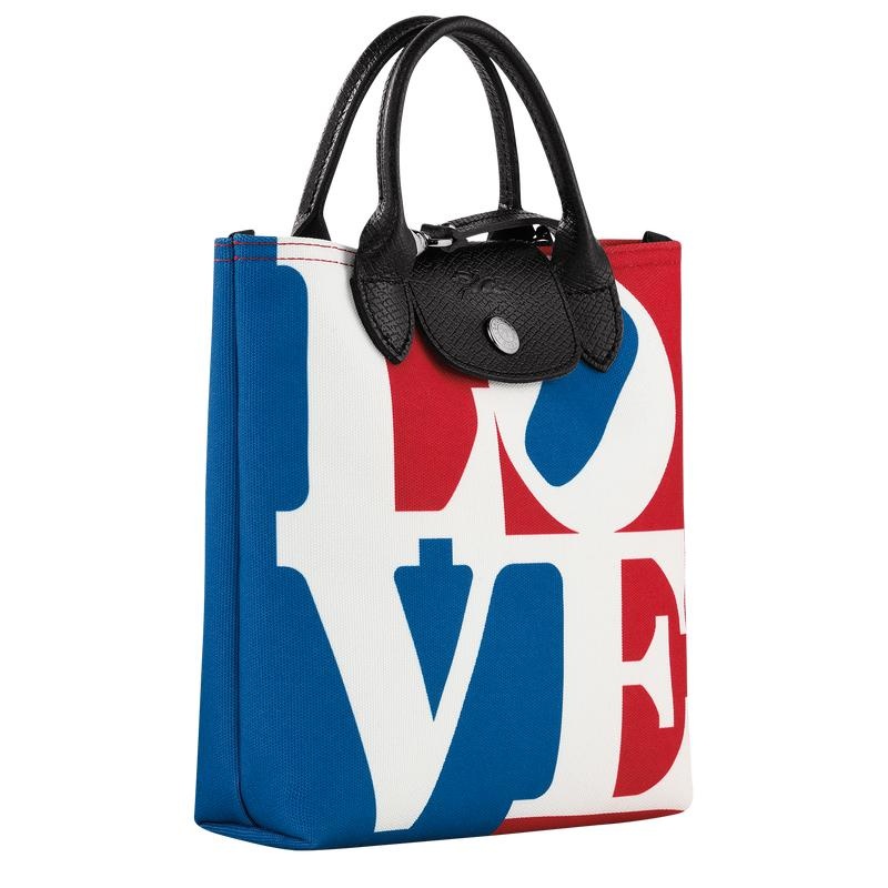 White Men's Longchamp x Robert Indiana XS Crossbody Bags | 02485-XNMA